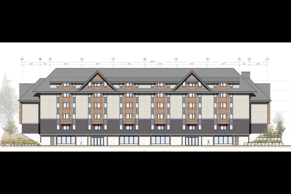 A render of the approved staff housing. 