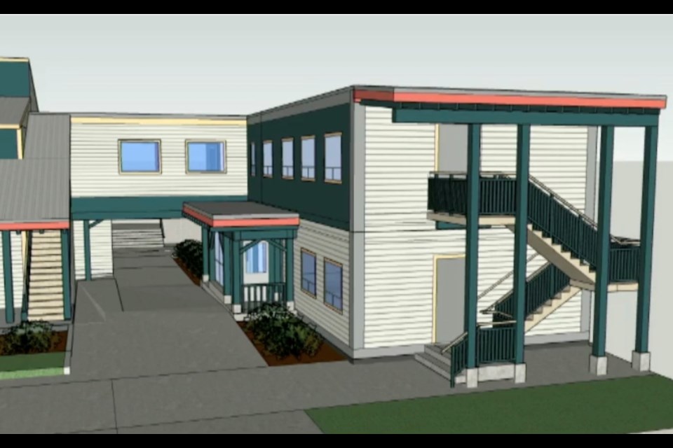 Rendering of the new North Annex building. 