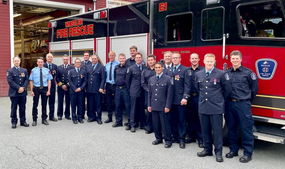 WhistlerFire Service award Winners