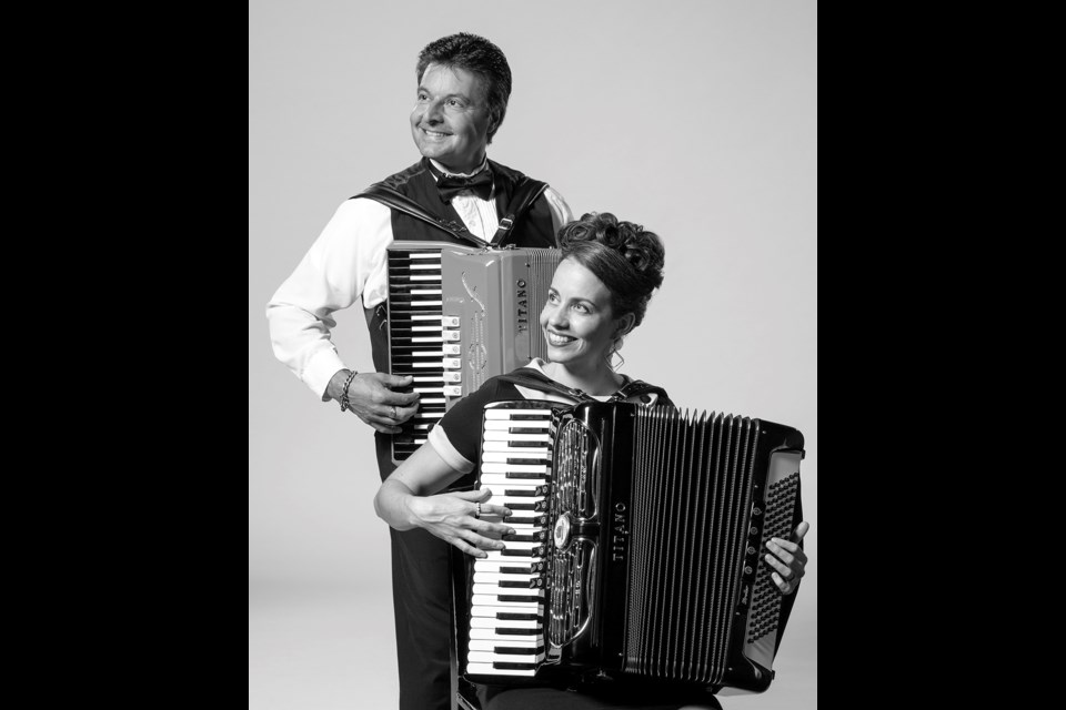 GATHERING SET: Accordionists Walter Martella and Karina Inkster have planned an accordion festival that shines a spotlight on great instrumentalists, as well as a great instrument.