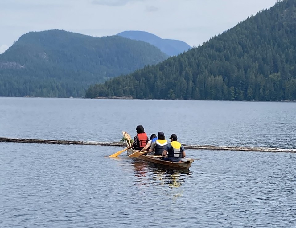 qathet School District students complete canoe project