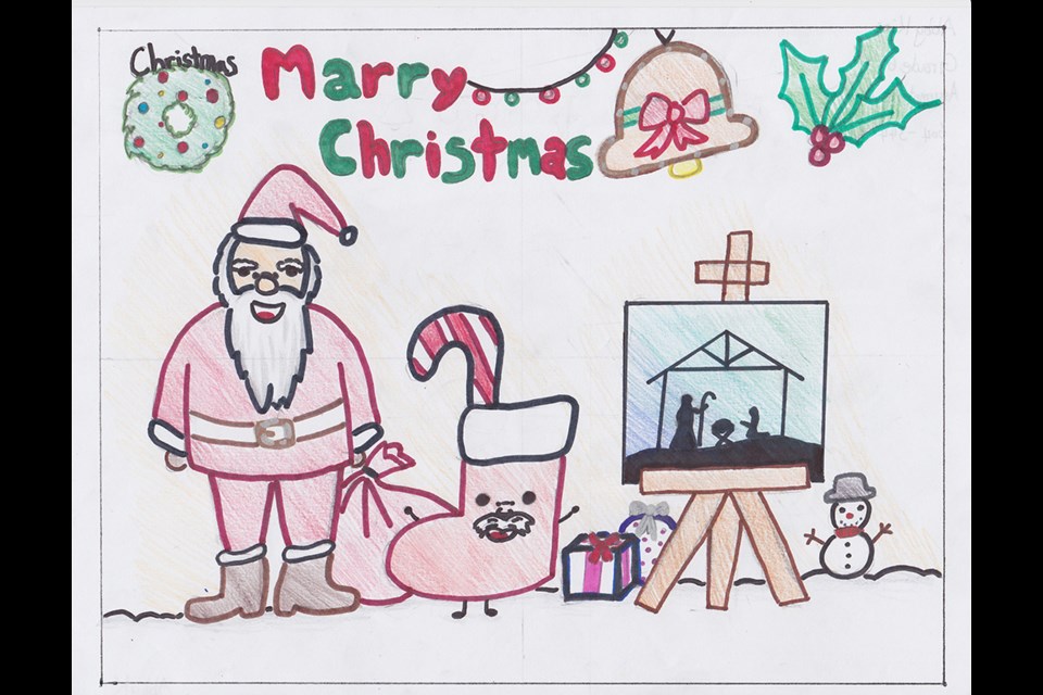 Artwork by Abby Kim, grade six, Assumption School.