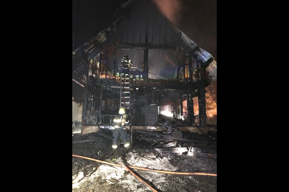 BIG BLAZE: Firefighters fought a blaze in Wildwood that engulfed a two-storey residence and damaged two adjoining houses.