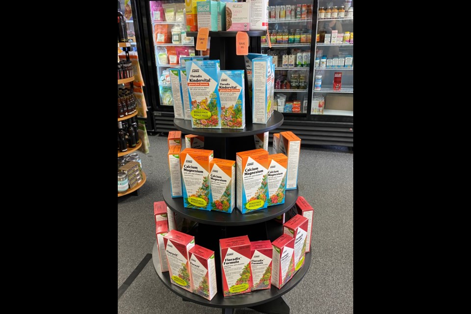 VITAMINS AND SUPPLEMENTS: Kelly's Health Shop carries supplements and vitamins to support bone and brain health but also offers hair and skin support, plus snacks and dehydrated meals for camping.
