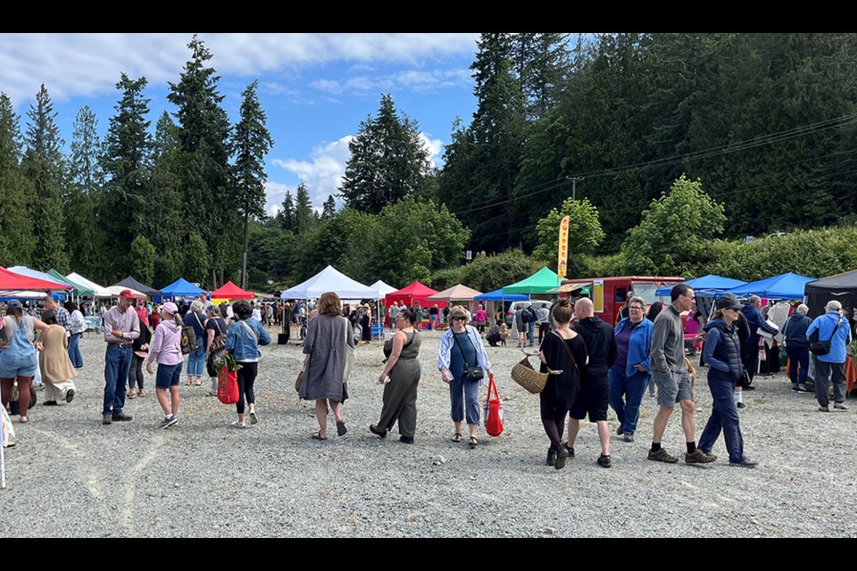 Central Farmers' Market opened for the first time on June 14 on the grounds of the former Powell River Civic Arena.