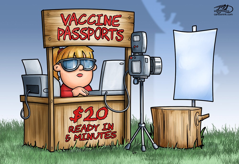 Cartoon: Vaccine passports - Powell River Peak
