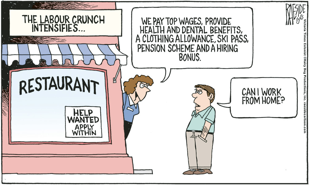 Cartoon: Labour Crunch - Powell River Peak Cartoon: Labour Crunch - Powell River Peak