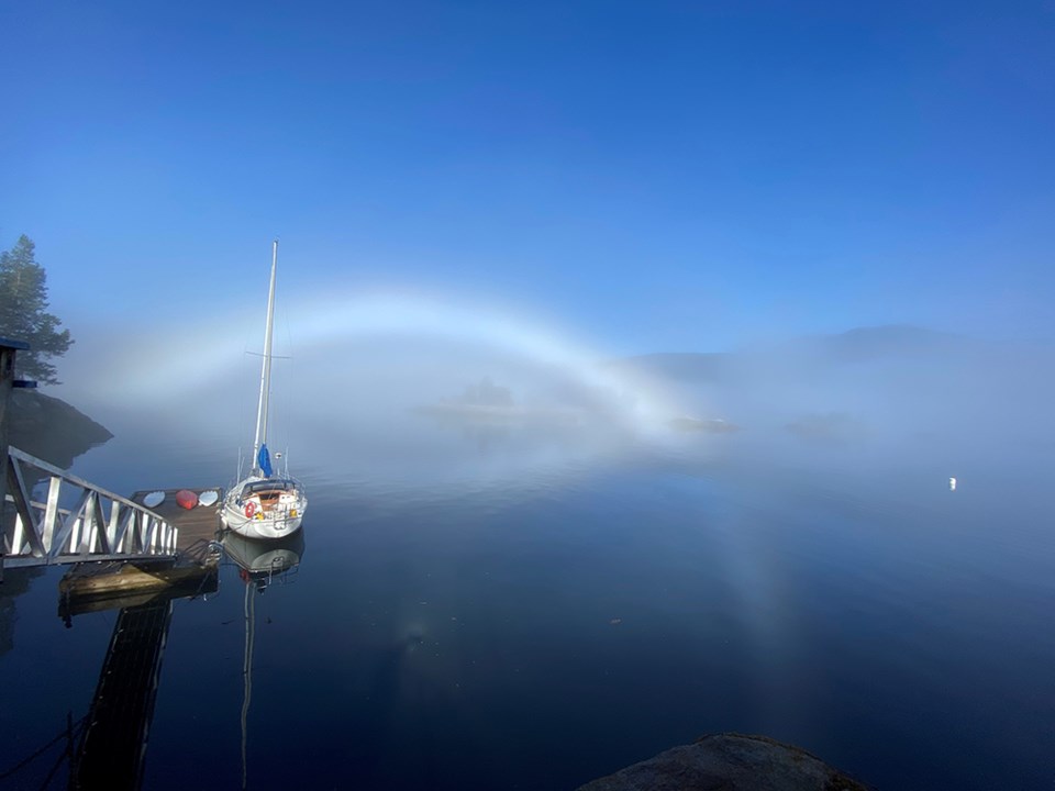 August_15_Magdalena_Palka_Amazing morning on Hardy Island facing west just as the fog was lifting and the sun was rising