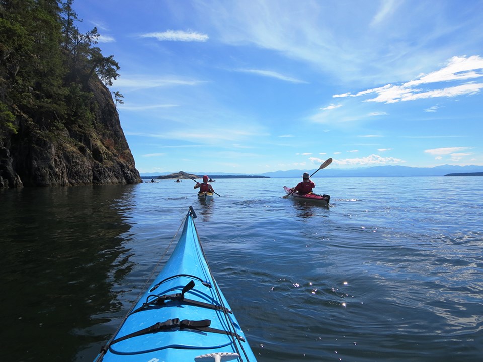 June_13_Jason_Hannah_Kayak near Lund_Kayaking Copeland Islands Marine Park