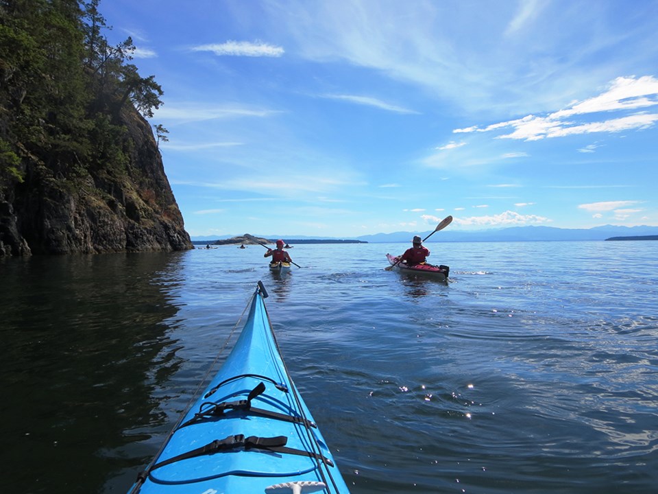 June_13_Jason_Hannah_Kayak near Lund_Kayaking Copeland Islands Marine Park