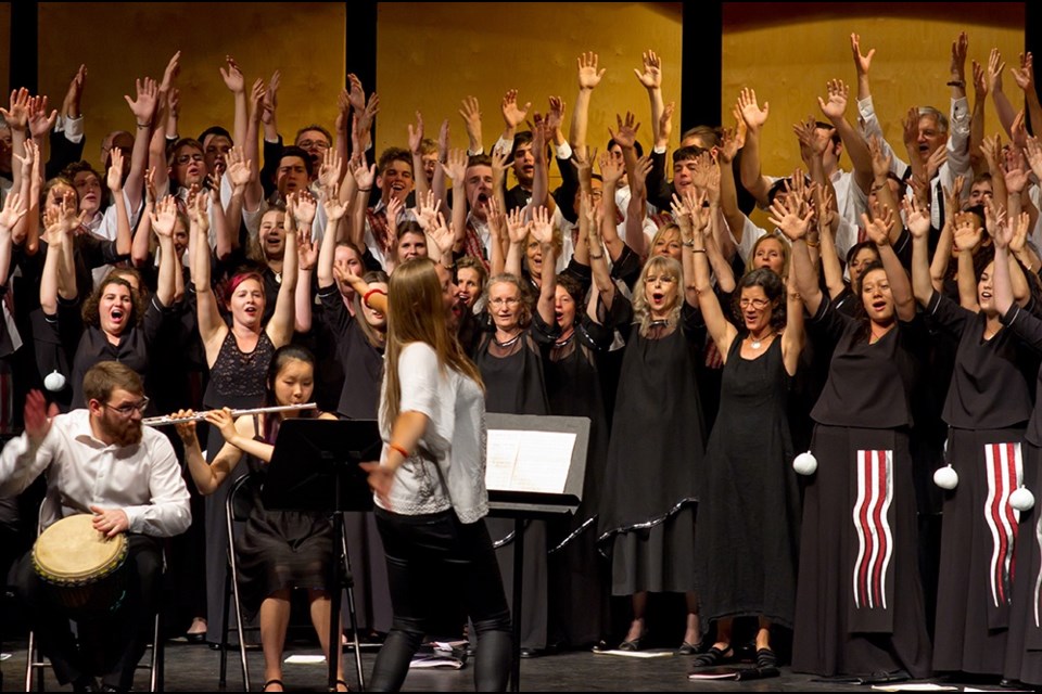 CHORAL HISTORY: Gathering in Song: International Choral q̓at̓ᶿaymɩxʷ is a new exhibit on display at qathet Museum and Archives.
