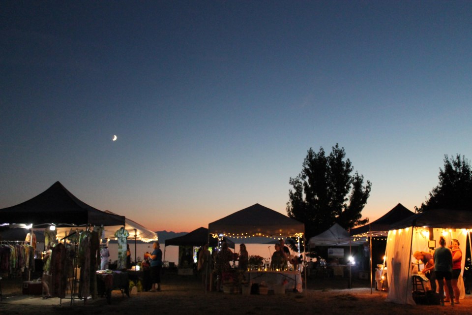 NIGHT MARKET RETURNS: The weekly Thursday Night Markets returns to the upper gravel lot at Willingdon Beach on June 29.