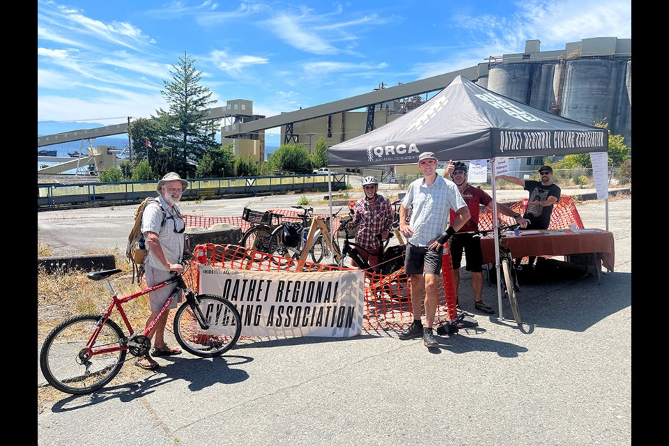 qathet Regional Cycling Association provided free bike valet service for those who arrived at Townsite Day via bike.