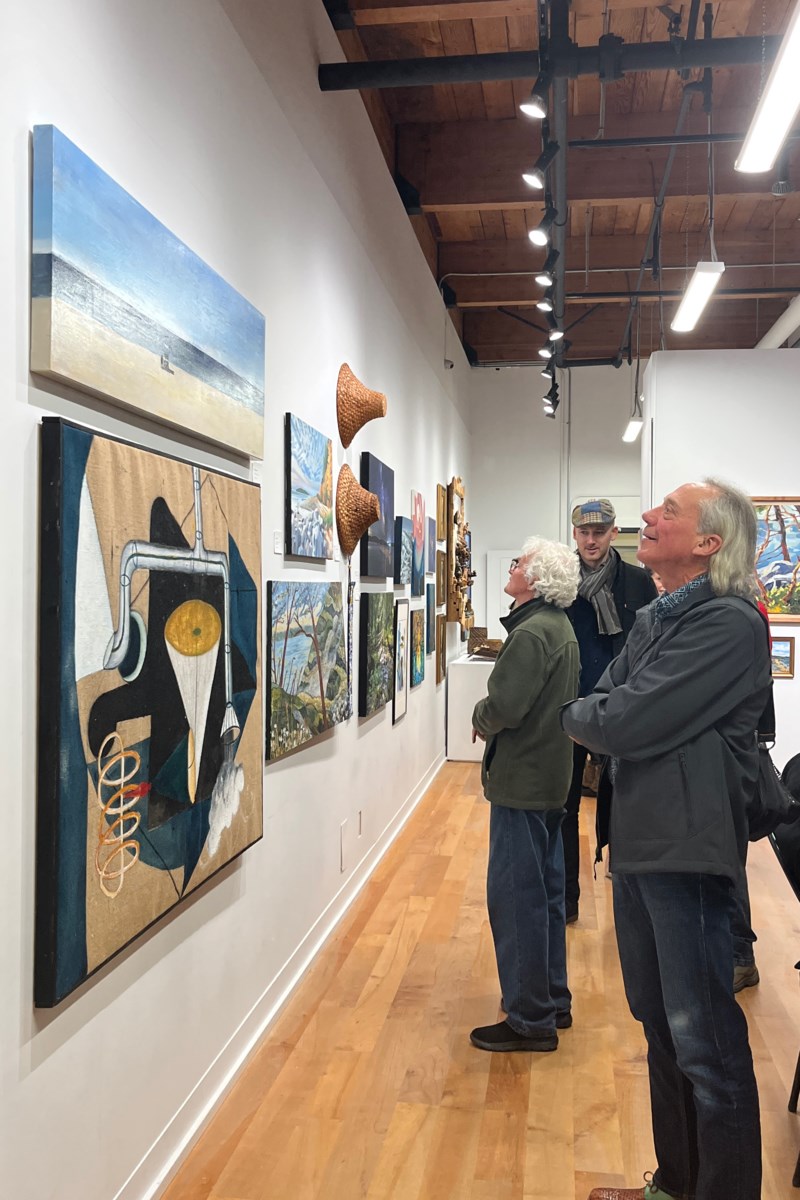 Art display above Powell River Public Library draws crowd - Powell ...