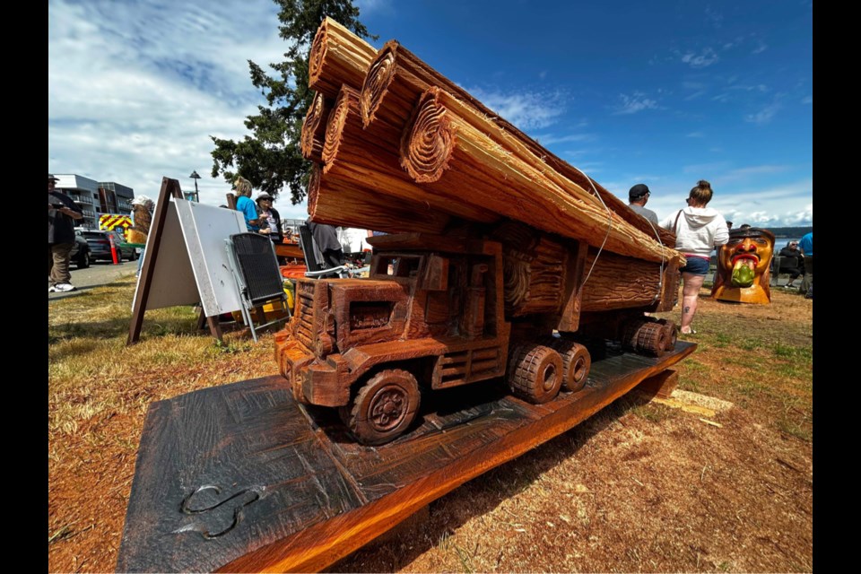 PEOPLE'S CHOICE: Carver Clinton Bleaney will be a local competitor in this year's carver competition during the 2024 Powell River Logger Sports weekend event, July 13 and July 14.