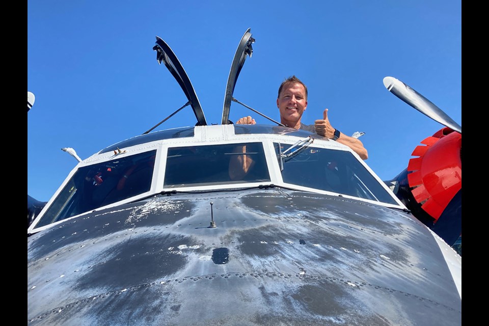 Water bomber to pass qathet region on final flight to museum Powell River Peak