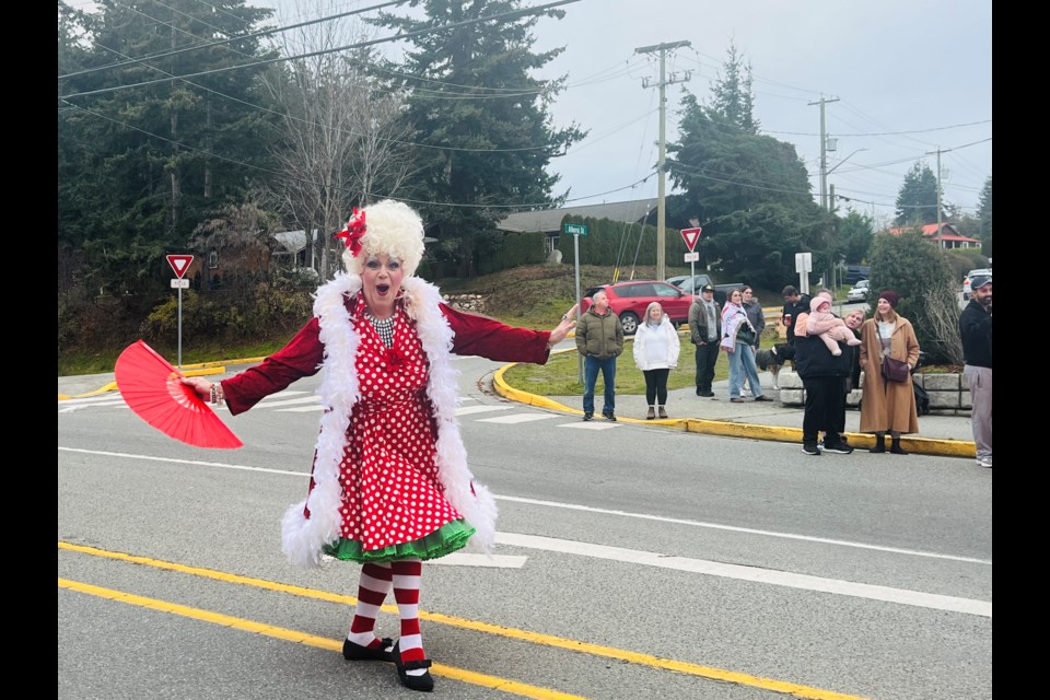 SANTA PARADE: Drag performer Conni Smudge served as the parade marshal at the 2024 Santa Claus Parade on Sunday, December 1.

