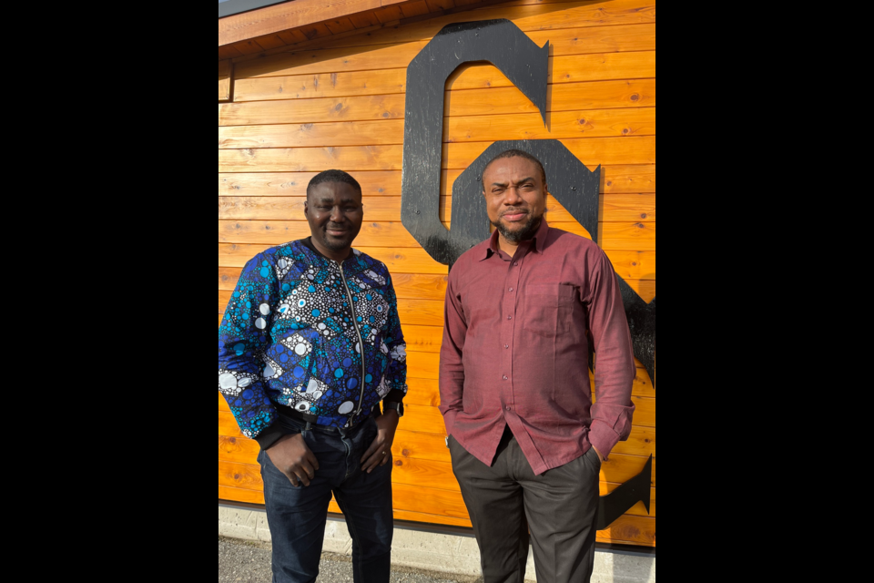 COMMUNITY CONNECTION: Adeola Awopetu [left] and Godson Akhidenor are planning a Black History Month event at Carlson Community Club on Saturday, February 24, beginning at 12 pm, which is open to the community.