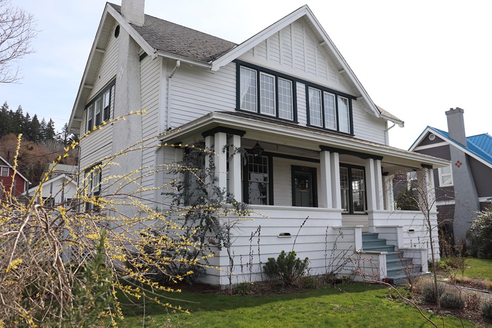 Keith and Michelle Donald's home in Powell River's historic Townsite neighbourhood was recognized by Townsite Heritage Society with the 2020 Grand General award.