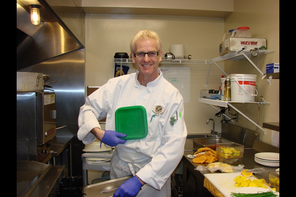 A LOVE OF FOOD: Chef Rolf Widmer spent more than five decades preparing food for people in many parts of the world and says doing that in Powell River was the most satisfying.