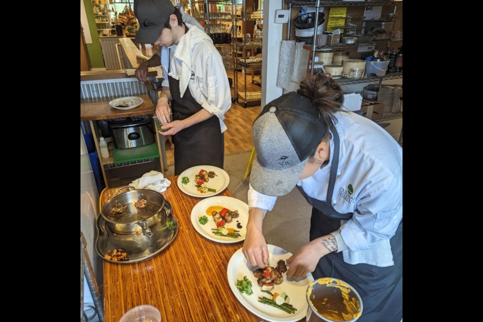 BLACK BOX: Vancouver Island University [tiwšɛmawtxʷ campus] culinary students collaborated with instructors and chefs in a tasting competition last week.
