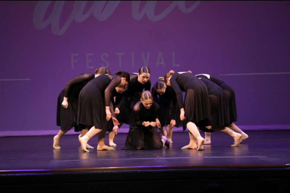 DANCE AWARD: Laszlo Tamasik Dance Academy competitive dance teams recently won awards at the Shine Dance Festival in Mission, BC. Artistic director and dance coach Paige Anderson also received a top award.