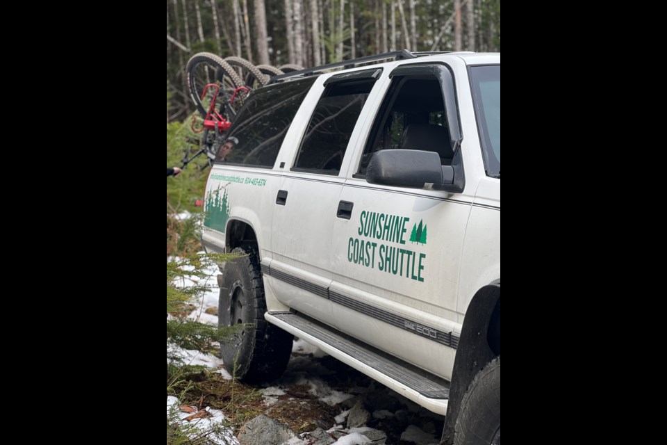 SHUTTLE SERVICE: Sunshine Coast Shuttle offers transport for hikers, weddings and dinner parties. The company also takes folks to more remote areas of the Upper Sunshine Coast. Entrepreneur Jesse Newman started the service in 2016.
