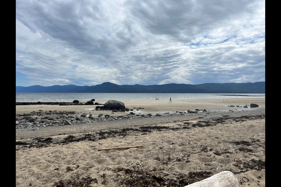 CLOSE TO HOME: Whether it’s visiting Powell River Farmers’ Market, swimming at a local beach such as Mahoods [above], or playing mini-golf, Powell River/qathet offers plenty of staycation offerings.