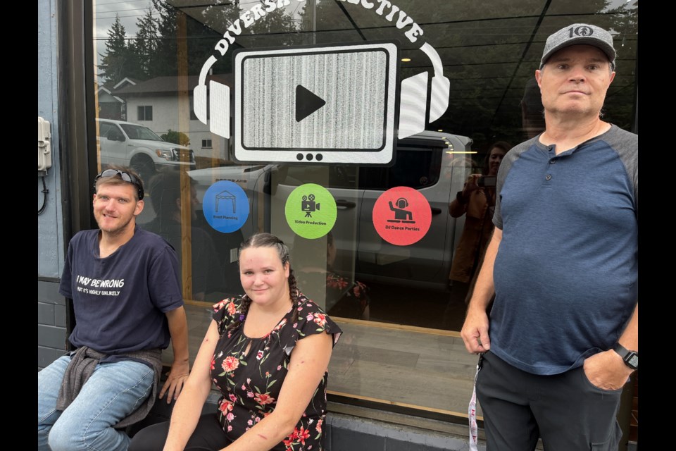 NEW BUSINESS: Diversa Collective is a new video production/event/DJ services company, located at 6816 Alberni Street. Diversa Collective entrepreneurs [from left] Ryan Lang, Lorelei Reed and Mike Lang.
