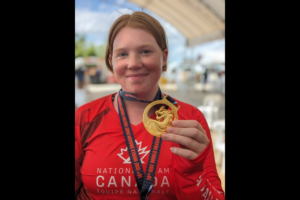 MEDAL WINNER: Dragon boat competitor Sian Cornwell won two gold medals alongside the Canadian national para dragon boat team at the World Dragon Boat Championships in Pattaya, Thailand, which took place August 7 to 13 of this year. Cornwell continues to coach the Zunga Warriors on Powell Lake in the qathet region.

