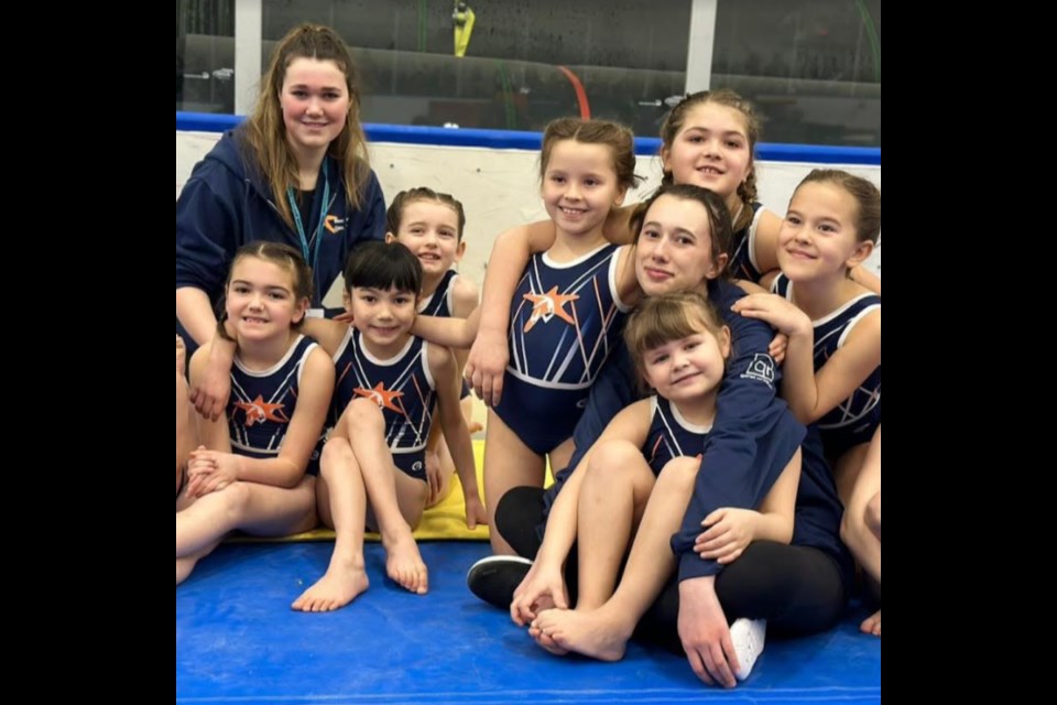 GOOD COMPETITION: The Powell River Gymnastics Society competitive team recently participated in the Christy Fraser Memorial Invitational in Langley.