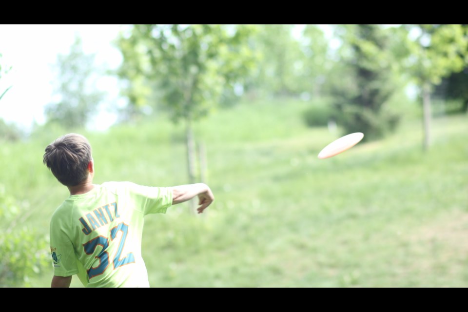 FUN SPORT: Disc golf competitor Luca Jantz likes to practice his game at Larry Gouthro, Sunset and Craig parks. 
                               
