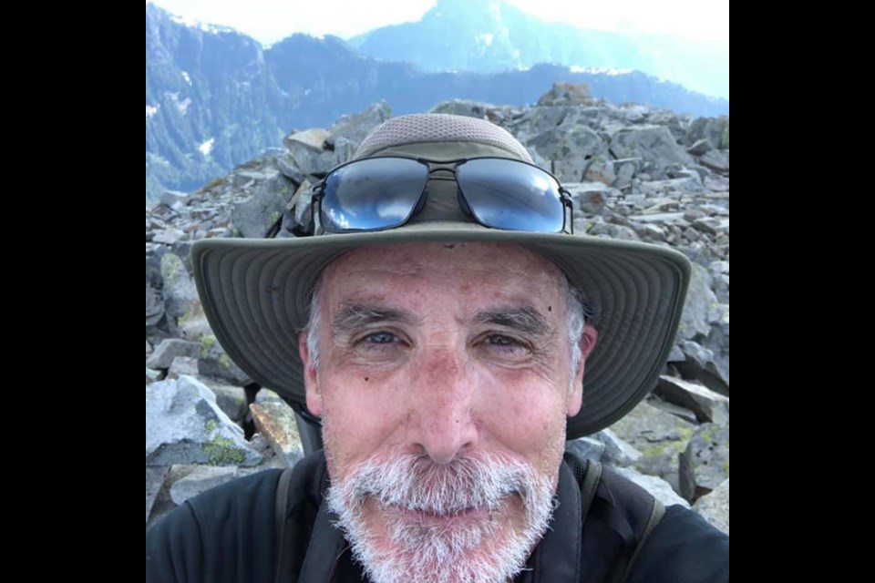 LOST HIKER: Bryce Fleming became disoriented on a hike near Nanton Lake and had to call Powell River Search and Rescue on July 20. The photo above is of Fleming on a more successful hike up Mount Freda.
