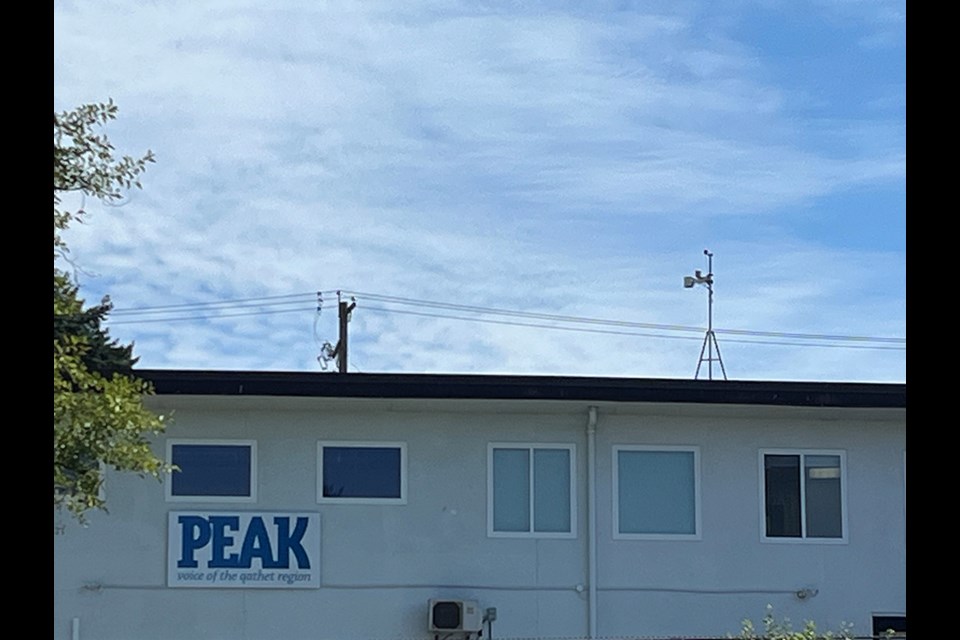 WET WEEKEND: The weekend weather forecast according to Weatherhood for the qathet region is for rain and wind. The Peak office has a weather sensor on the roof that gathers accurate weather data for the area.