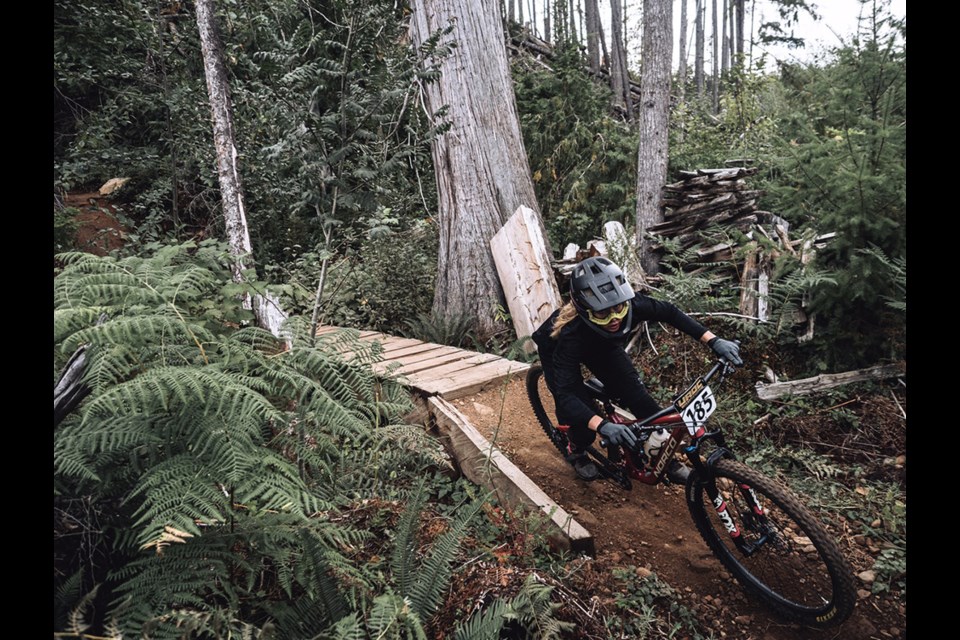 PERSONAL GOAL: After recently competing with and against top riders, 16-year-old mountain bike enduro racer Sophia Ervington is targeting a career in the professional ranks.