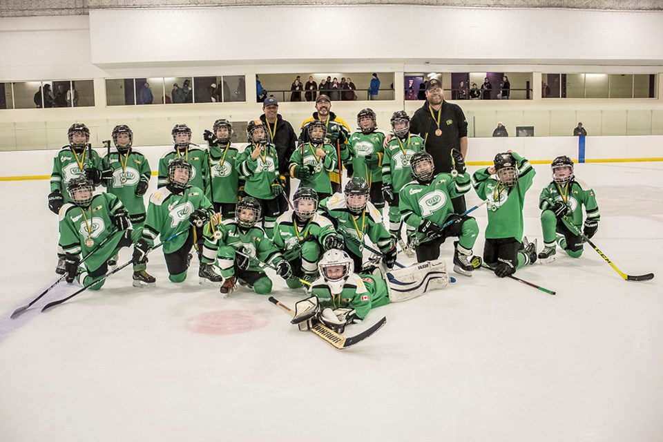 Powell River U11C Kings were reached the podium in a tournament they hosted from February 3 to 5, claiming the bronze medal with a 6-3 win.