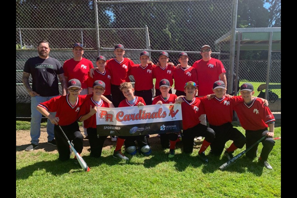 Powell River Minor Baseball Association U13 travel team.