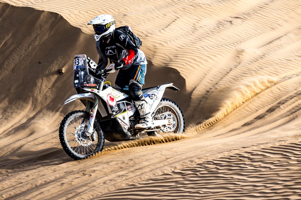 SANDY SURFACE: Motorcyclist Gareth Jones will be challenging himself on lots of sand in the Dakar Rally to be held in Saudi Arabia at the end of the month. The rally, which has been ongoing since 1978, is one of the toughest in the world.