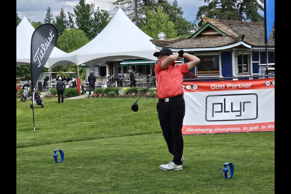 BEST ROUND: Lucas Vizzutti, a 15-year-old golfer, has won the Maple Leaf Junior Tour tournament in Kamloops, which qualifies him to go to a national tournament in Ontario and an international tournament in Australia, both in September. He carded a 69 in Kamloops, which was his best round of golf ever.