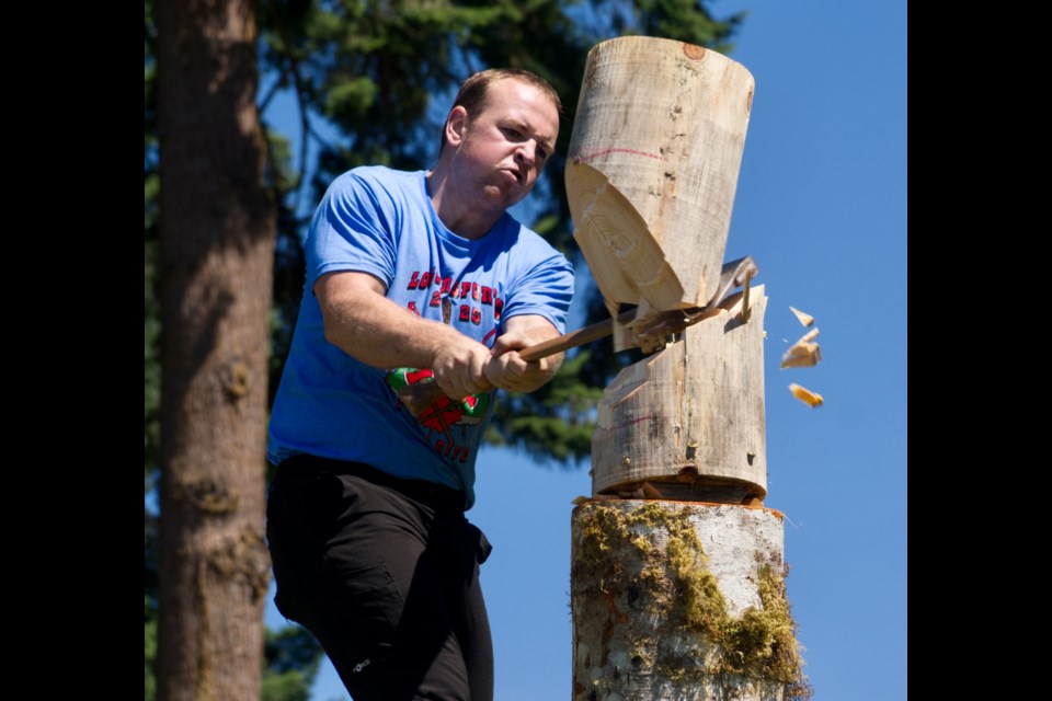 A winning chop at Powell River Logger Sports.
