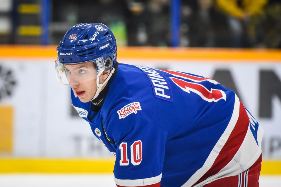 Luca Primerano will be wearing a Cowichan Vallewy Capitals jersey when he steps out onto the ice at Kopar Memorial Arena this weekend to face his former team, the Prince George Spruce Kings.