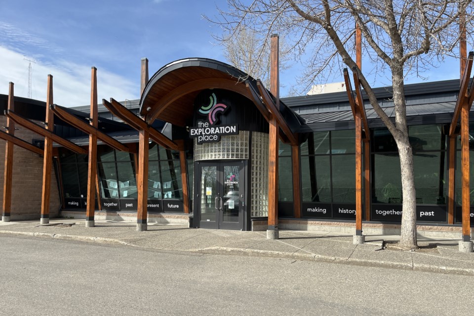 Sun shines on The Exploration Place in Lheidli T'enneh Memorial Park in Prince George on Thursday, April 17, 2025.