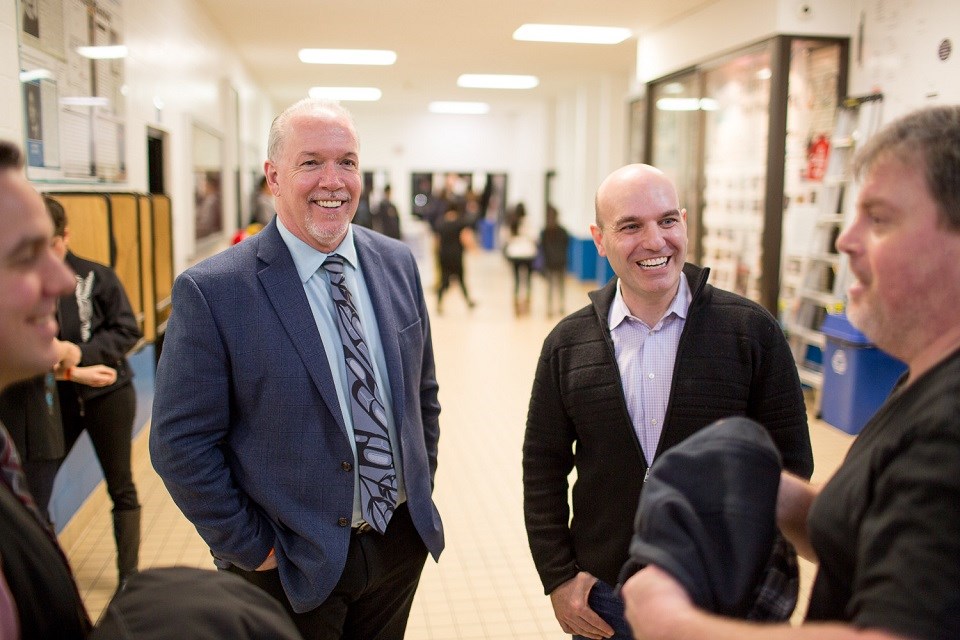 Nathan Cullen with John Horgan 2017