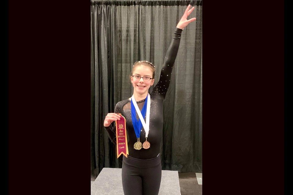 Alencia Graham was the golden girl of Prince George Gymnastics Club, winning the all-around 2019 Zone Eight Regional Championship in her home gym (via Submitted)