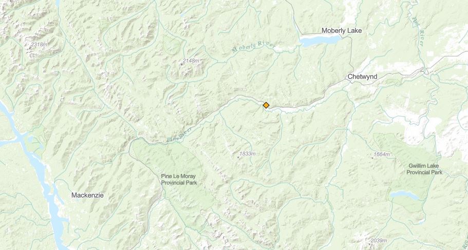 Pine River wildfire - May 14, 2020