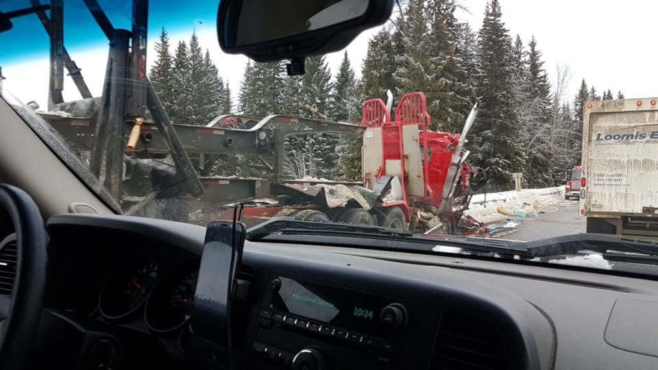 Highway 97 truck incident - Jan 23 2019