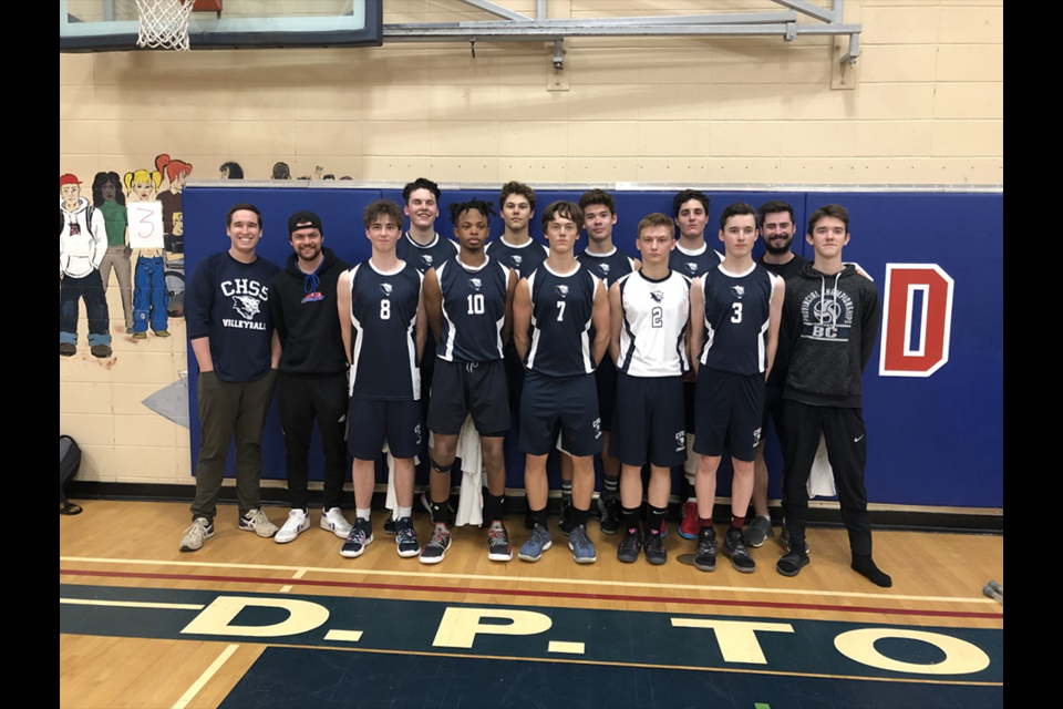 The 2019-20 College Heights Secondary Cougars senior boys' volleyball team (via Contributed)