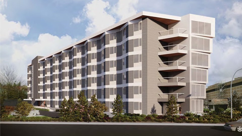 Concept for the student housing building on Patricia Blvd. (via City of Prince George) 