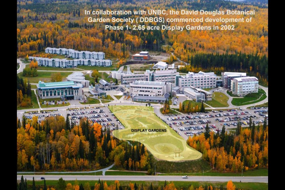 The existing display Garden at UNBC. (via David Douglas Botanical Garden Society)