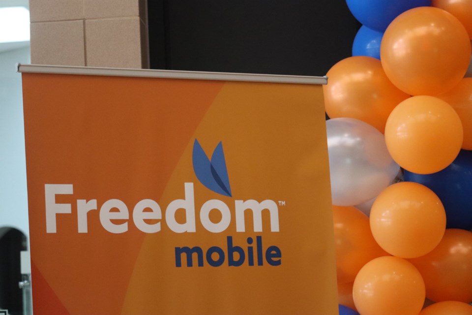Freedom Mobile grand opening in Prince George's Pine Centre Mall (via Kyle Balzer)